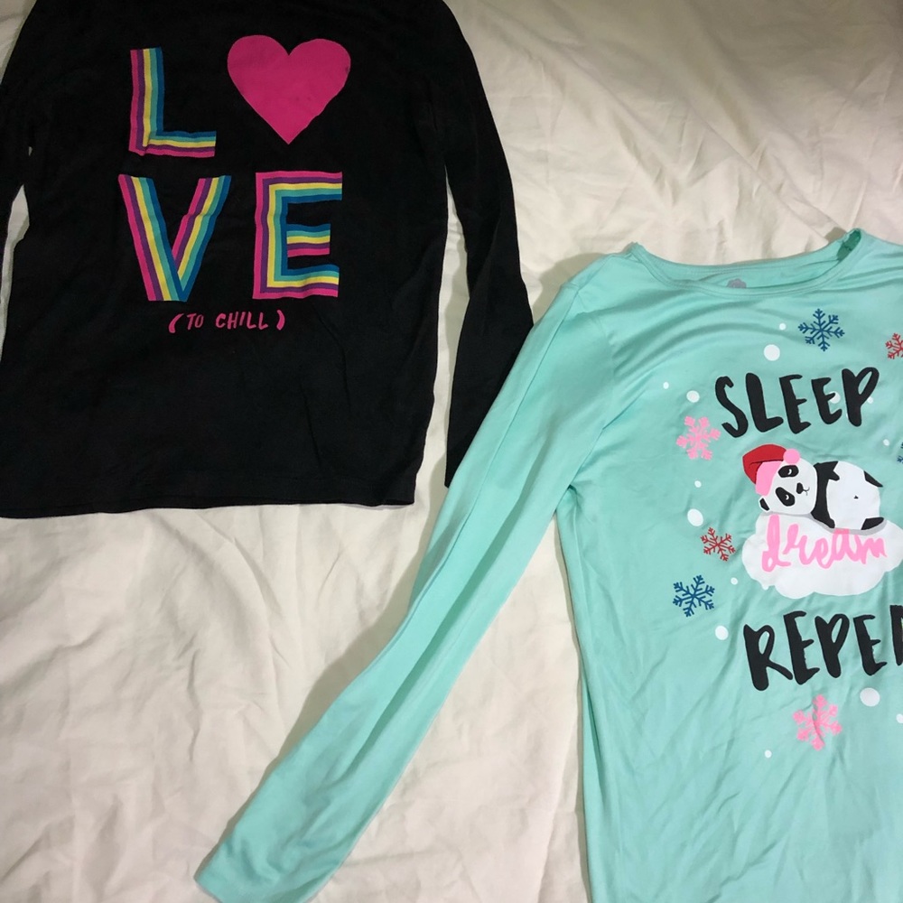 Two soft pajama shirts